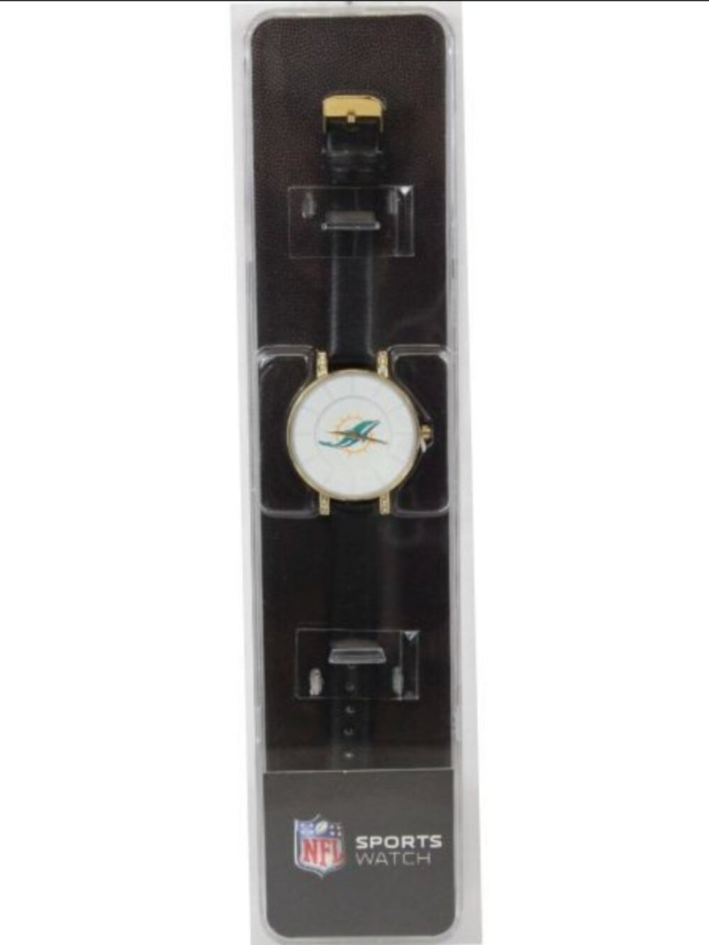 Miami Dolphins Watch Lunar Style Black Band Sparo Sports NFL Official